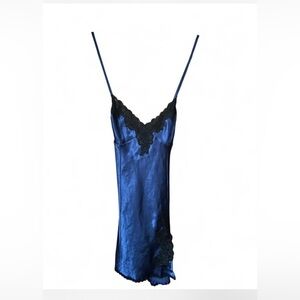 Frederick’s of Hollywood Blue & Lace Slip Dress